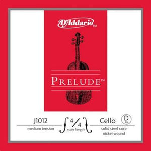 D'Addario Prelude Cello- Single D (Medium Tension) - Music Creators Online