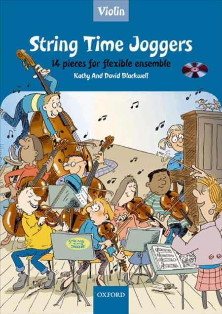 String Time Joggers Violin book + CD 14 pieces for flexible ensemble - Music Creators Online