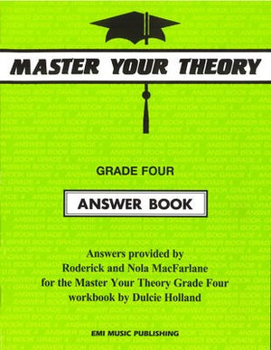 Master Your Theory- Grade 4 Answer Book - Music Creators Online