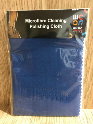 Microfibre Cleaning Polishing Cloth Blue - Music Creators Online
