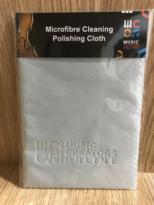 Microfibre Cleaning Polishing Cloth Light-Grey - Music Creators Online