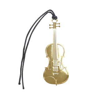 Bookmark- Violin Gold Plated Metal Stainless - Music Creators Online